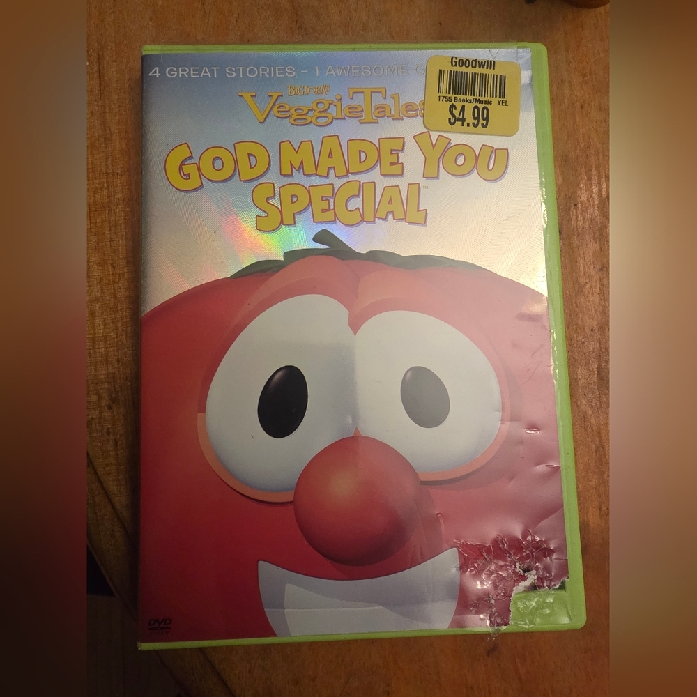 Veggie Tales God made you Special DVD (2007) Like New!